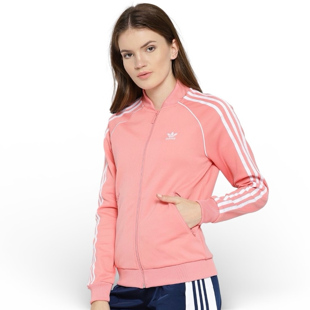 *NWT* ADIDAS ORIGINALS SST TRACK TOP - PINK - WOMENS SIZE S